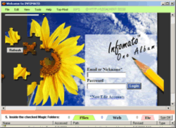 login screen